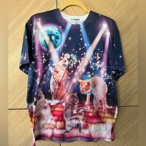 DISCO CAT PARTY SHIRT